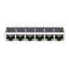 Pulse JG0-0027NL Compatible LINK-PP LPJG68851AWNL 100/1000 Base-T Tab Up Green/Green Led 1x6 Port RJ45 Connectors Magnetics thumb image 2