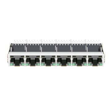 LPJG68851AWNL 100/1000 Base-T 1x6 Θύρα RJ45 Magjacks Tab Up Πράσινο/Πράσινο LED εικόνα 2