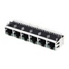 LPJG68851AWNL 100/1000 Base-T 1x6 Port RJ45 Magjacks Tab Up Green/Green Led thumb image 5