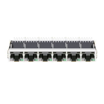 LPJG68837A63NL 1000 Base-T Tab Up Verde/Arancione e LED Verde 1x6 Porta RJ45 Jack in vendita immagine 2