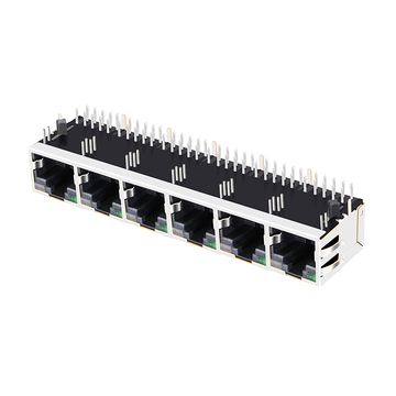 LPJG68837A63NL 1000 Base-T Tab Up Verde/Arancione e LED Verde 1x6 Porta RJ45 Jack in vendita immagine 5