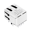LPJ0073ABNL 10/100 Base-T Tab Down Green/Yellow Led Single Port Cat5e RJ45 Connector thumb image 3