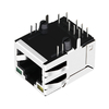 LPJ16698A10NL 10/100 Base-T Tab Up Amarelo/Verde Led Módulos RJ45 Conector Ethernet POE de porta única imagem do polegar 2