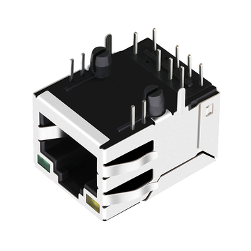 Pulse JXD1-0007NL Compatible LINK-PP LPJ16698A10NL 10/100 Base-T Tab Up Yellow/Green Led Single Port POE Ethernet Connector RJ45 Modules image 3