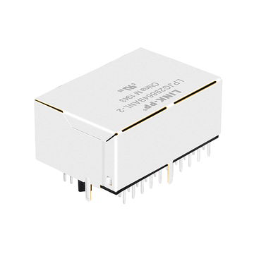 LPJG29864BANL-2 10/100/1000 Base-T Tab Up Yellow/Green LED 1x2 Port RJ45 Network Connector image 3