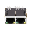 LPJG29864BANL-2 10/100/1000 Base-T 1x2 Port Gigabit RJ45 Magjack Tab Up Yellow/Green LED thumb image 4