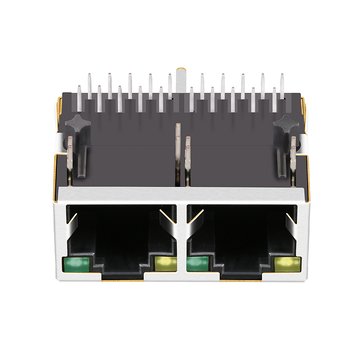 LPJG29864BANL-2 10/100/1000 Base-T Tab Up Yellow/Green LED 1x2 Port RJ45 Network Connector image 4