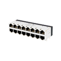 Разъем 2x8 порта RJ45