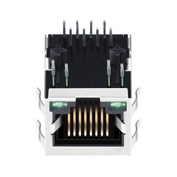 Συμβατό με Pulse J0018D21ENL LINK-PP LPJ0018ACNL 10/100 Base-T Tab Down Green/Plate LED Single Port 8P8C RJ-45 Θηλυκοί σύνδεσμοι εικόνα 2