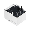 LPJG4944GENL 100/1000 Base-T Tab Down Groen/Geel Led Enkele poort Cat5e RJ45 Magnetische Jack duim afbeelding 2