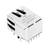 LPJG4944GENL 100/1000 Base-T Tab Down Groen/Geel Led Enkele poort Cat5e RJ45 Magnetische Jack duim afbeelding 5