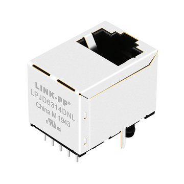 LPJD6314DNL 10/100 Base-T χωρίς LED POE Κάθετη υποδοχή Lan RJ45 εικόνα 3