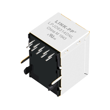 LPJD6314DNL 10/100 Base-T χωρίς LED POE Κάθετη υποδοχή Lan RJ45 εικόνα 4