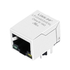 Compatível com pulso JXD0-0019NL LINK-PP LPJG4933HENL 100/1000 Base-T Tab Down Verde/Amarelo Led Porta Única Cat5e RJ45 Conector PCB Feminino polegar imagem 1