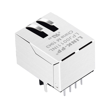 LPJ0011INL 10/100 Base-T Tab Down Zonder Led Enkele Poort 8 Pin Magnetische RJ45 Connector afbeelding 5