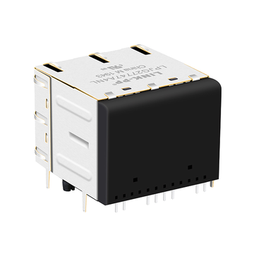 Συμβατό με Pulse JXC0-0351NL LINK-PP LPJG27747A4NL 100/1000 Base-T Πράσινο&Κίτρινο/Πράσινο&Κίτρινο LED 2x2 Θύρες Stacked RJ45 εικόνα 2
