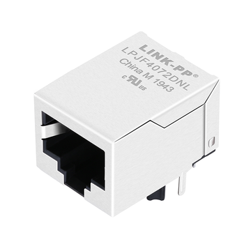 LPJF4072DNL 10 100 base-t industrial rj45 magjack tab down without led
