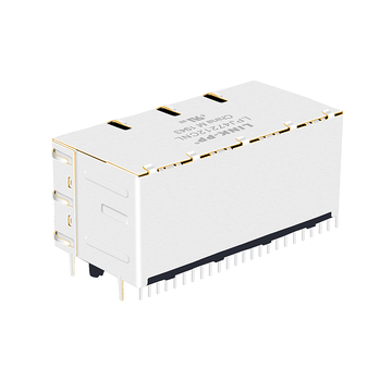 LPJ47212CNL 10/100 Base-T بدون مؤشر LED، موصل لوحة الدوائر المطبوعة RJ45 أنثى ثنائي المنافذ (صورة 4)