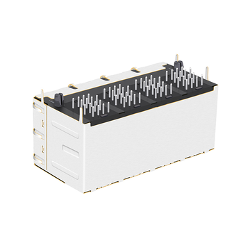 LPJ47212CNL 10/100 Base-T بدون مؤشر LED، موصل لوحة الدوائر المطبوعة RJ45 أنثى ثنائي المنافذ (صورة 3)
