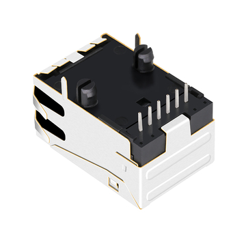Συμβατό με Belfuse 08B1-1X1T-36-F LINK-PP LPJ9011CNL Υποδοχή δικτύου 10/100 Base-T RJ45 Modular Jack χωρίς LED εικόνα 4