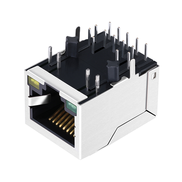 LPJG4928HENL 1000 Base-T Μονής Θύρας RJ45 με Μαγνητική Υποδοχή POE Πράσινη/Κίτρινη Εικόνα LED 3