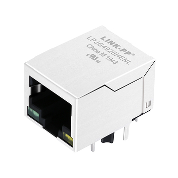 10/100 Base-T Green/Yellow LED PoE+ Vertical Industrial RJ45 Ethernet ...