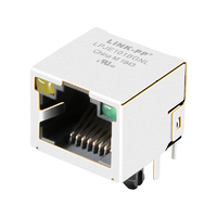 Pulse E5J88-11LJ24-L Compatible LPJE101BGNL 1X1 Port RJ45 Jack without Integrated Magnetics Tab Up Yellow/Green LED