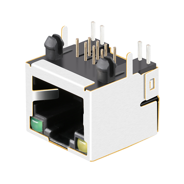Connettore Ethernet RJ45 LPJE101BGNL senza magneti integrati, linguetta verso l'alto, LED giallo/verde, porta 1x1, immagine 3