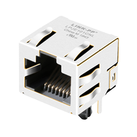 LINK-PP LPJE101CNL Connettore PCB con ingresso laterale Jack modulari RJ45 schermati