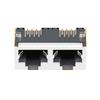 LPJE201DNL Tab Up Without LED 1X2 Port 8P8C Modular Connector RJ45 Jacks without Integrated Magnetics thumb image 2