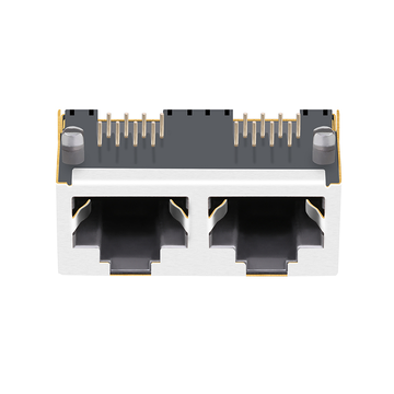 LPJE201DNL Tab Up Zonder LED 1X2 Poort 8P8C Modulaire Connector RJ45 Jacks zonder Geïntegreerde Magneten afbeelding 2