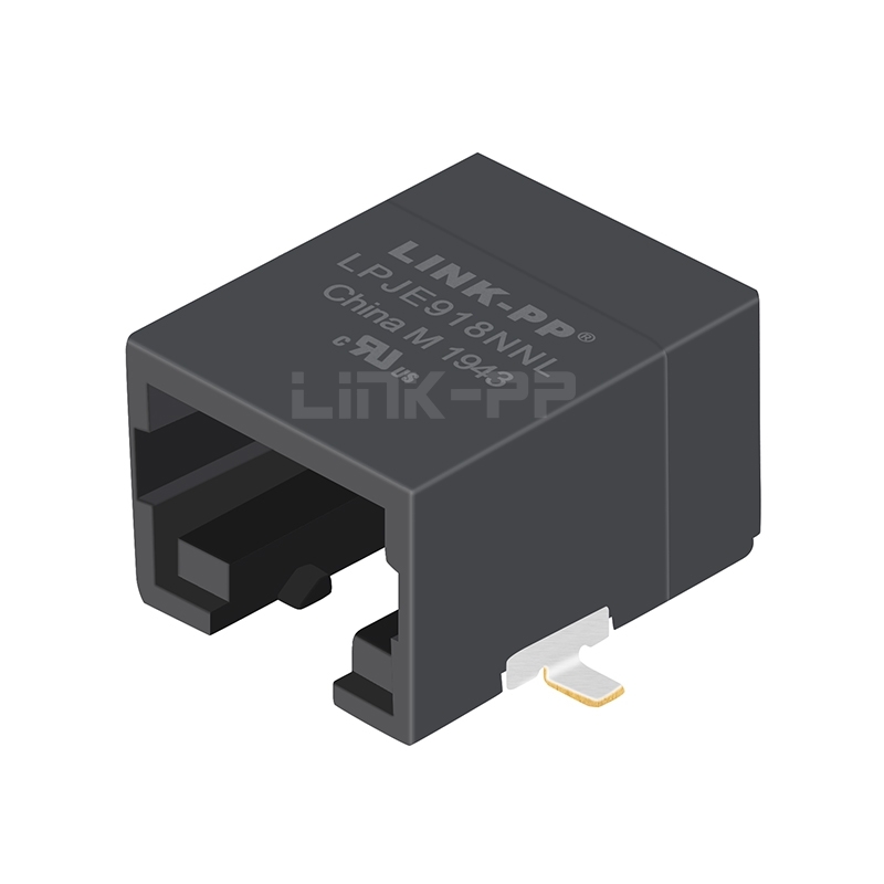 LPJE918NNL Tab Up Without LED 1X1 Port Unshielded SMT RJ45 Modular Jack without Integrated Magnetics