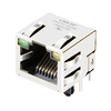 LPJE101-0AHNL 1X1 Port RJ45 8P8C Modular Jack without Magnetics Tab Up Green/Yellow Led thumb image 1