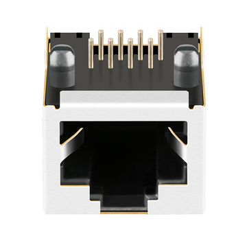 LPJE101DNL Connector Ethernet RJ45 Jack without Integrated Magnetics Tab Up Side Entry Shielded Without Led image 2