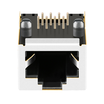 TE 1-406541-5 Compatible LPJE101DNL Shielded RJ45 Jack without Magnetic transformer Tab Up Without Led image 4