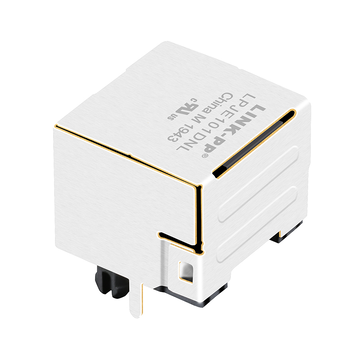 TE 1-406541-5 Compatible LPJE101DNL Shielded RJ45 Jack without Magnetic transformer Tab Up Without Led image 2