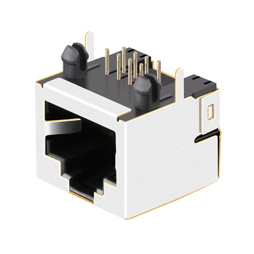TE 1-406541-5 Compatible LPJE101DNL Shielded RJ45 Jack without Magnetic transformer Tab Up Without Led image 5