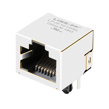 te 1-406541-8 compatible link-pp lpje101dnl rj45 1x1 jack without magnetics tab up without led