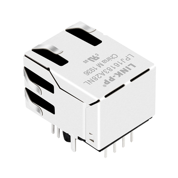 LPJ16183A28NL Connettore Ethernet RJ45 femmina 10/100 Base-T con linguetta verso l'alto e LED verde/giallo, 1x1 porta, immagine 5