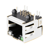 Tab Up Green/Yellow&Green LED 1X1 Port Ethernet RJ45 Jack without Integrated Magnetics thumb image 3