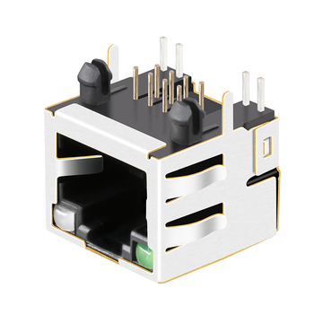 Tab Up Groen/Geel & Groene LED 1X1 Poort Ethernet RJ45-aansluiting zonder geïntegreerde magneten afbeelding 3