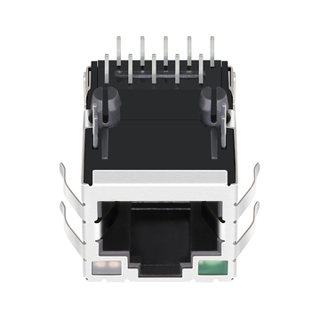 LPJG16302A30NL 1000 Base-T RJ45-connector met geïntegreerde magneten Groen/Groen & Geel LED-tabblad omhoog afbeelding 2