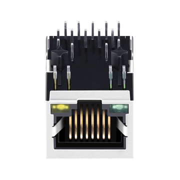 LINK-PP LPJG0926HENL 100/1000 Base-T Single Port RJ45 PoE+ Magjack Tab Down Green/Yellow LED image 3