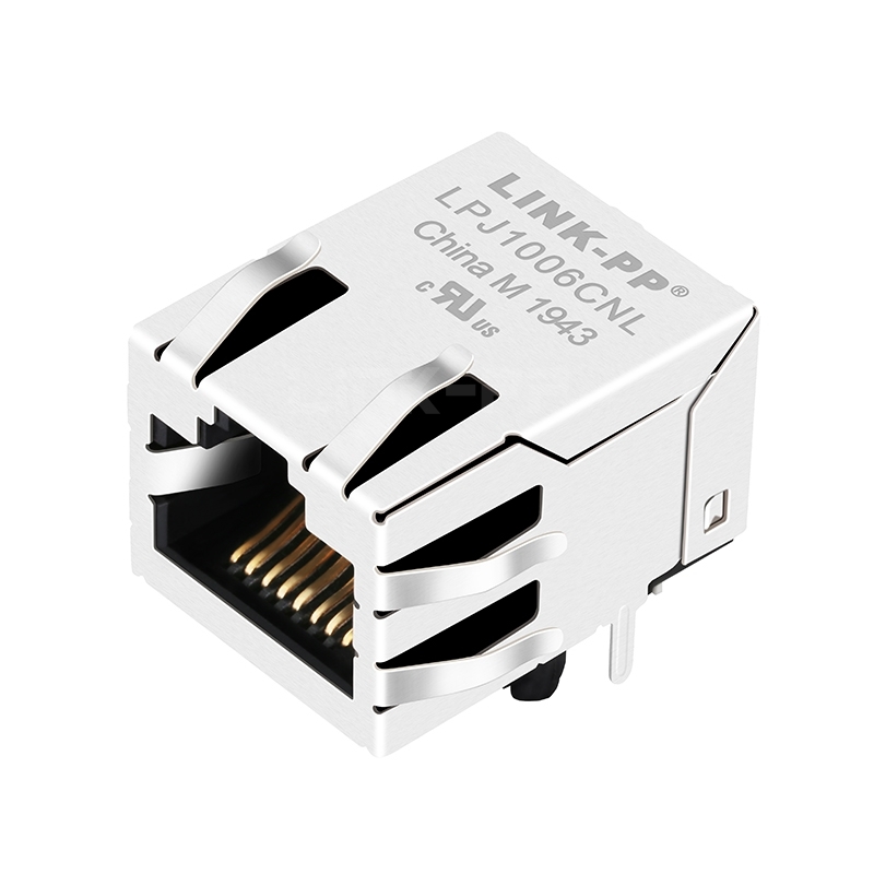 LPJ1006CNL 10/100 Base-T One Port RJ45 8P8C Connector modular jack Tab Up without Led