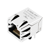 LPJ1006CNL 10/100 Base-T Uma porta RJ45 8P8C Conector modular jack Tab Up sem LED imagem do polegar 1