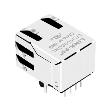 Pulse J1006F21PNL Compatible LPJ1006CNL 10/100 Base-T 8P8C Integrated RJ45 Jack One Port Tab Up without Led image 3