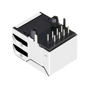 Pulse J1006F21PNL Compatible LPJ1006CNL 10/100 Base-T 8P8C Integrated RJ45 Jack One Port Tab Up without Led image 4