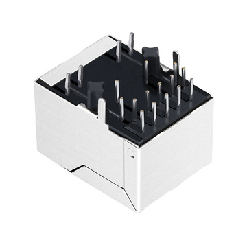 LPJG0820HENL 100/1000 Base-T Πράσινο/Κίτρινο LED με Tab Down 1 θύρα RJ45 με μαγνητική σύνδεση εικόνα 4