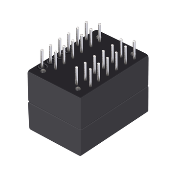 LP82458PNL Однопортовый 100/1000 BASE-T THT 24-контактный телекоммуникационный модуль для локальной сети, изображение 2
