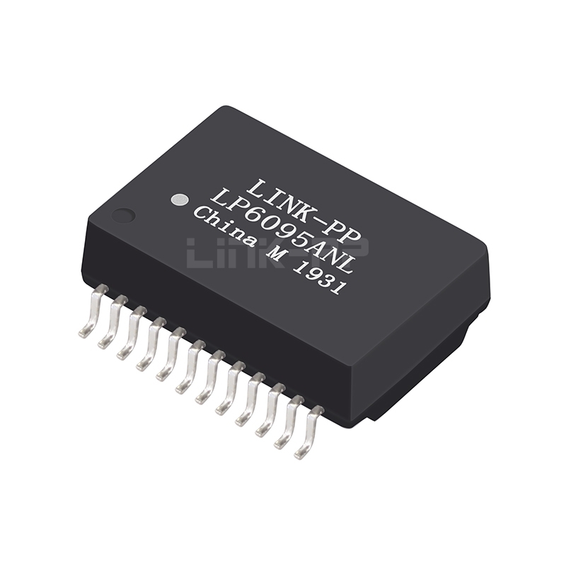 LP6095ANL Single Port 1000 BASE-T PoE+ Lan Transformer Modules 24 Pin SMD